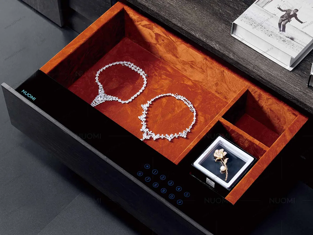 Сейф в шкаф, скрытый с электронным кодовым замком, 564х400х150 мм, в базу 600 мм, черный 1