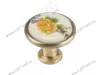 KF02-06 BA Ручка-кнопка с фарфором, бронза 100/500 превью 1