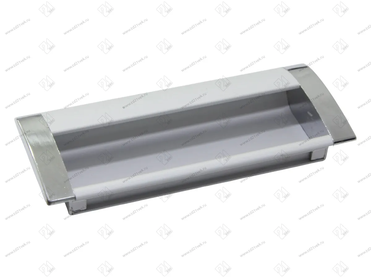 Ручка-раковина 128мм (L140мм) хром/мат.хром, AL04 1