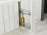 S-2421-7 Бутылочница 150, Starax, 2-х ярусная, без направляющих, (110х480х480 мм), хром