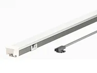 Профиль светодиодный врезной, 900 мм, 9W, рассеиватель с фланцем, 12х10х10 мм, серый, 4000К