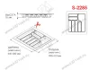 S-2285-GP Лоток для столовых приборов Starax в базу шир.500 (440x490x55) серый <1/15> превью 2