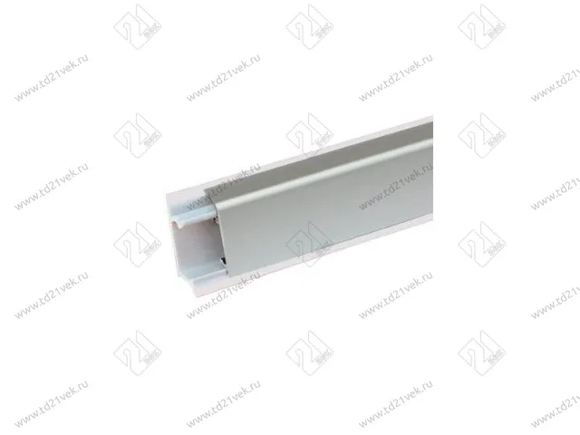 Плинтус кухонный алюминиевый, гладкий прямоугольный Квадро 3,05м серебро <1/40> 3