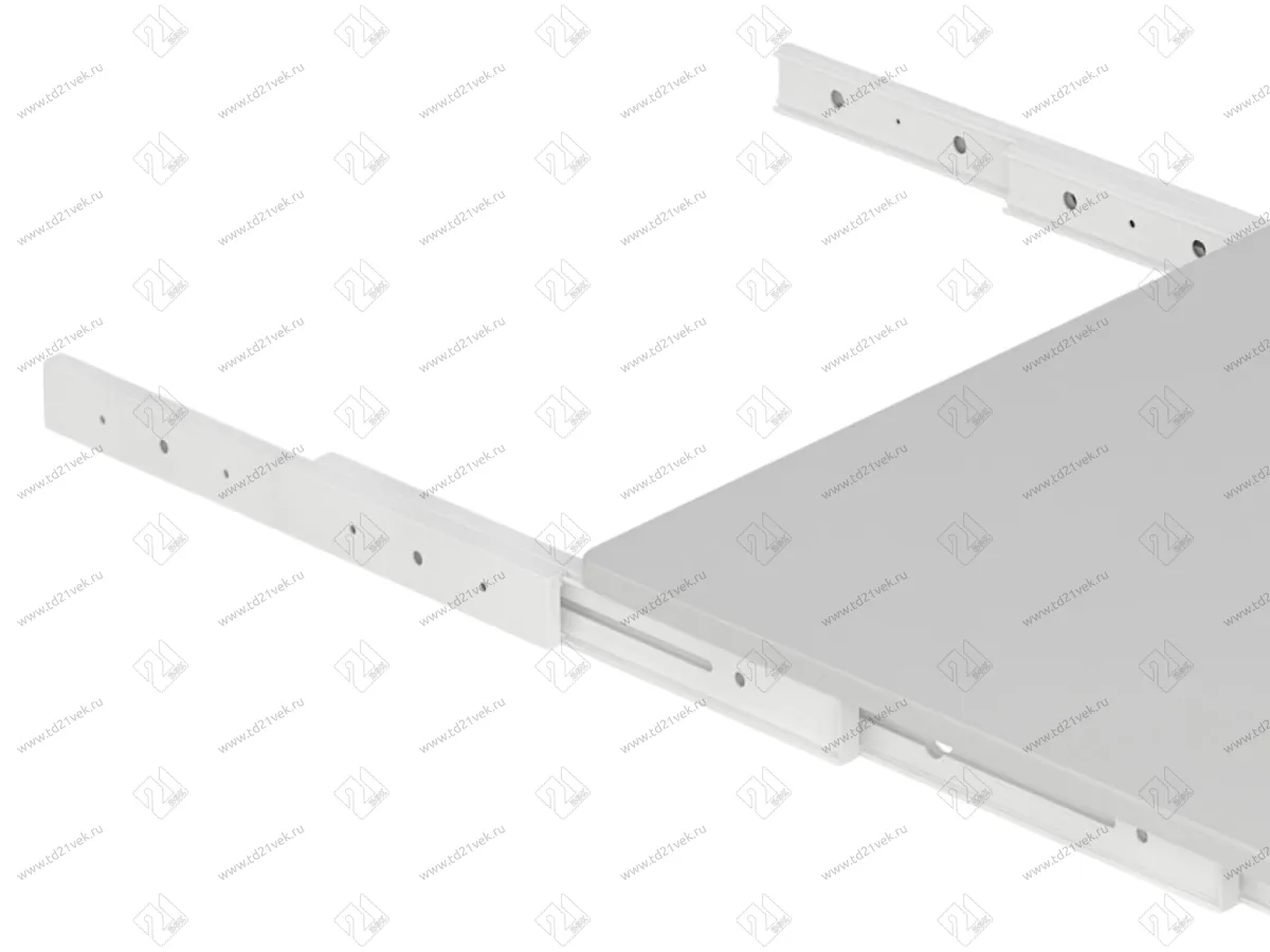 S-2143-W Механизм Starax для выдвижной столешницы
 в базу 900 мм (864х500х100 мм), белый 3