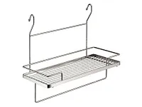 YJ-G214B Полка с держателем для полотенца (450х210х380) хром <4>