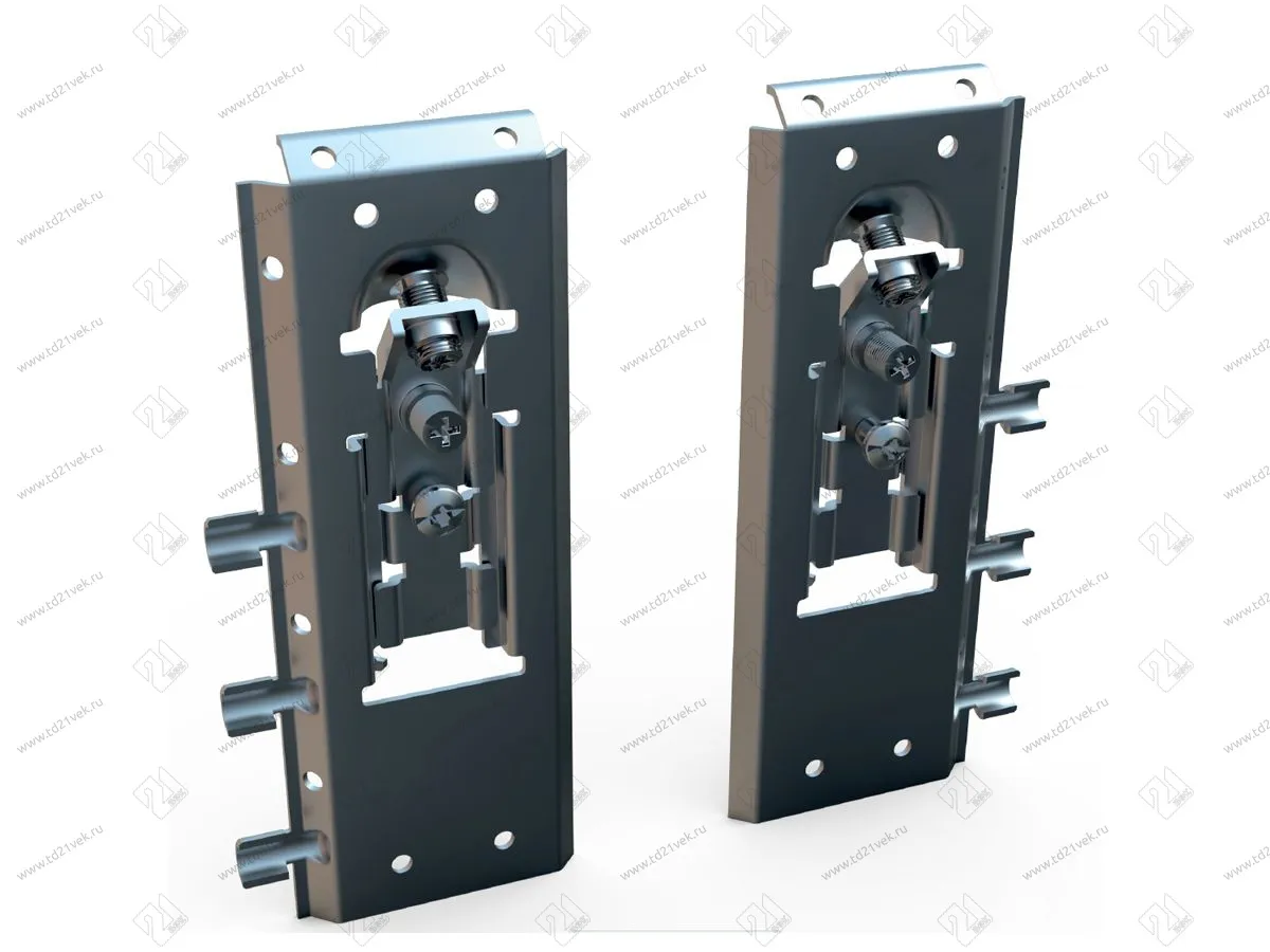 105-02-28-403 Подвес Mesan 3D(потайной) L+R (55х146мм) металл, цинк <50> 1