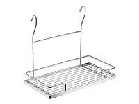 YJ-G215 Полка одинарная средняя (350х190х300) хром <12>