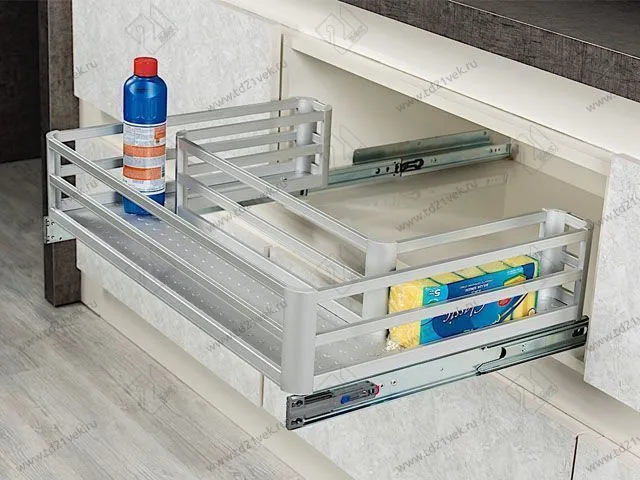 S-2741-G Корзина для распашных фасадов в базу 800 мм, Starax, (764х500х150 мм), с доводчиком 1