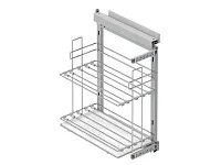 S-2898-С Выдвижная система для противней в базу 250 мм, Starax, (215х475х640) левая, хром