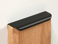 RT110BL.1/128/150 Ручка торцевая 147 мм матовый чёрный <50>