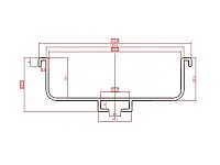 С-образный профиль GOLA, L=4050 мм, черный матовый анодированный