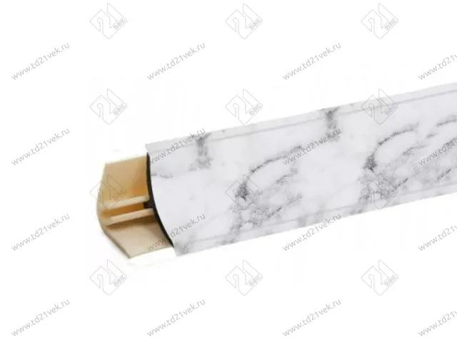 Плинтус RUS LB 15 (15) Мрамор белый 3,0 м (№ 6014) <1/30> 1