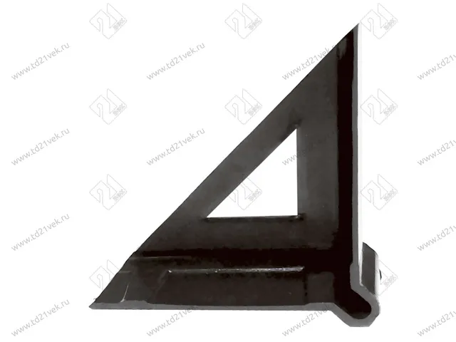 Уголок защитный пластиковый для ЛДСП 22-32 мм, черный 1