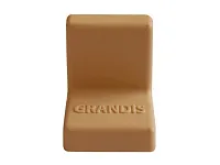 Уголок крепежный 20x20 мм толщ.1,2мм с крышкой, ольха 10-436P <400/4000>