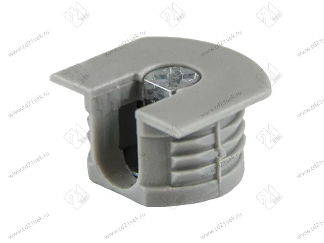 RED Стяжка d20*12,5мм с эксцентриком для плиты 16 мм, светло-серый 1