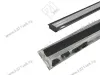 17.800.00.445 / 19.143.37.877 / 19.143.39.766 Профиль алюминиевый КСС 2507Е(W) ЧЕРНЫЙ врезной 2м, диффузор плоский  полуматовый, 4 заглушки чёрные. превью 2