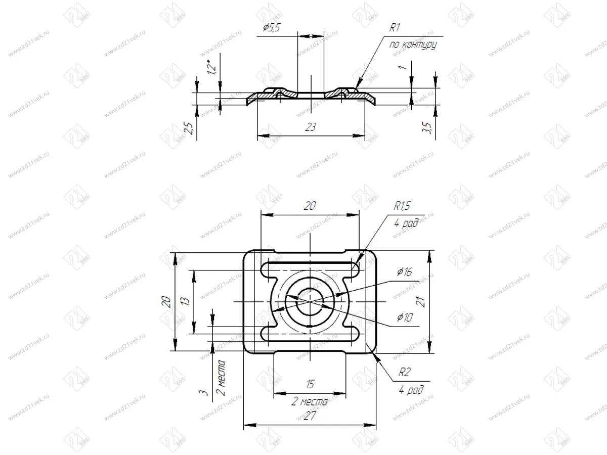Навес кухонный до 50кг венге 2