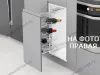S-2182-C Винный шкаф в базу 400 мм, Starax, направляющие Blum Tandem, (260х470х640 мм), с доводчиком, правая превью 1