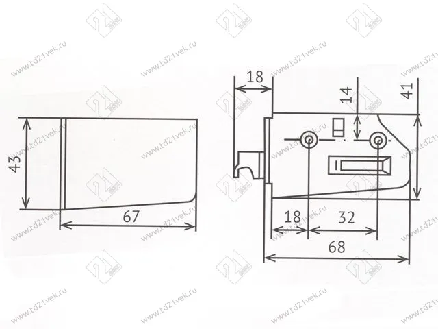 Навес регулируемый ABS L, левый, нагрузка 120 кг на пару <200> 3