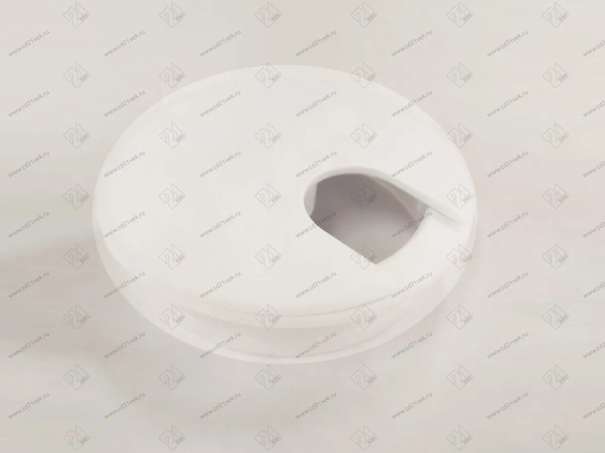 Заглушка кабель-канала, круглая, d=62 №23, белый 1