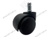 Опора колесная 413, на штифте d11мм, d50 мм, h80 мм, нагрузка 30 кг, черный превью 1