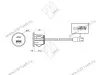 06.800.01.350 USB-розетка, врезная, 1USB-A:+1Type-C 5V/3А, встраиваемая, входное напряжение 12В, серебристый, 37х27.5мм превью 2