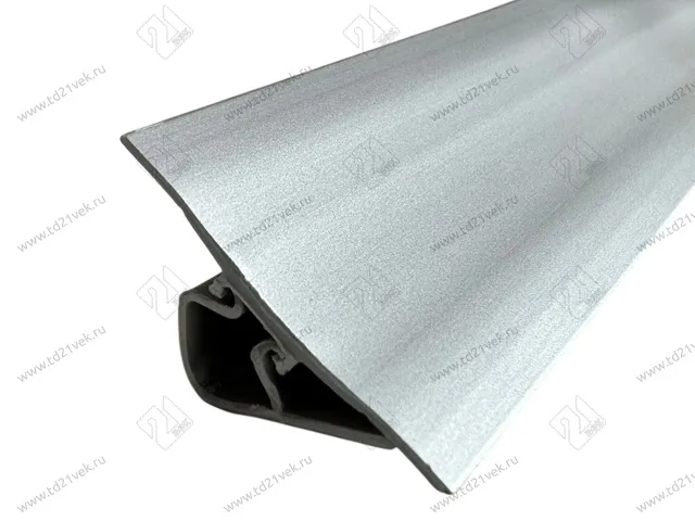 Плинтус для столешницы гибкий, алюминий, 3 метра, Аврора 23, в комплекте заглушки и уголки 1