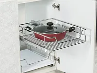 S-2336-C Выдвижная корзина на распашной фасад в базу 600 мм, Starax, направляющие Blum Tandem, (560-580х482х145 мм)