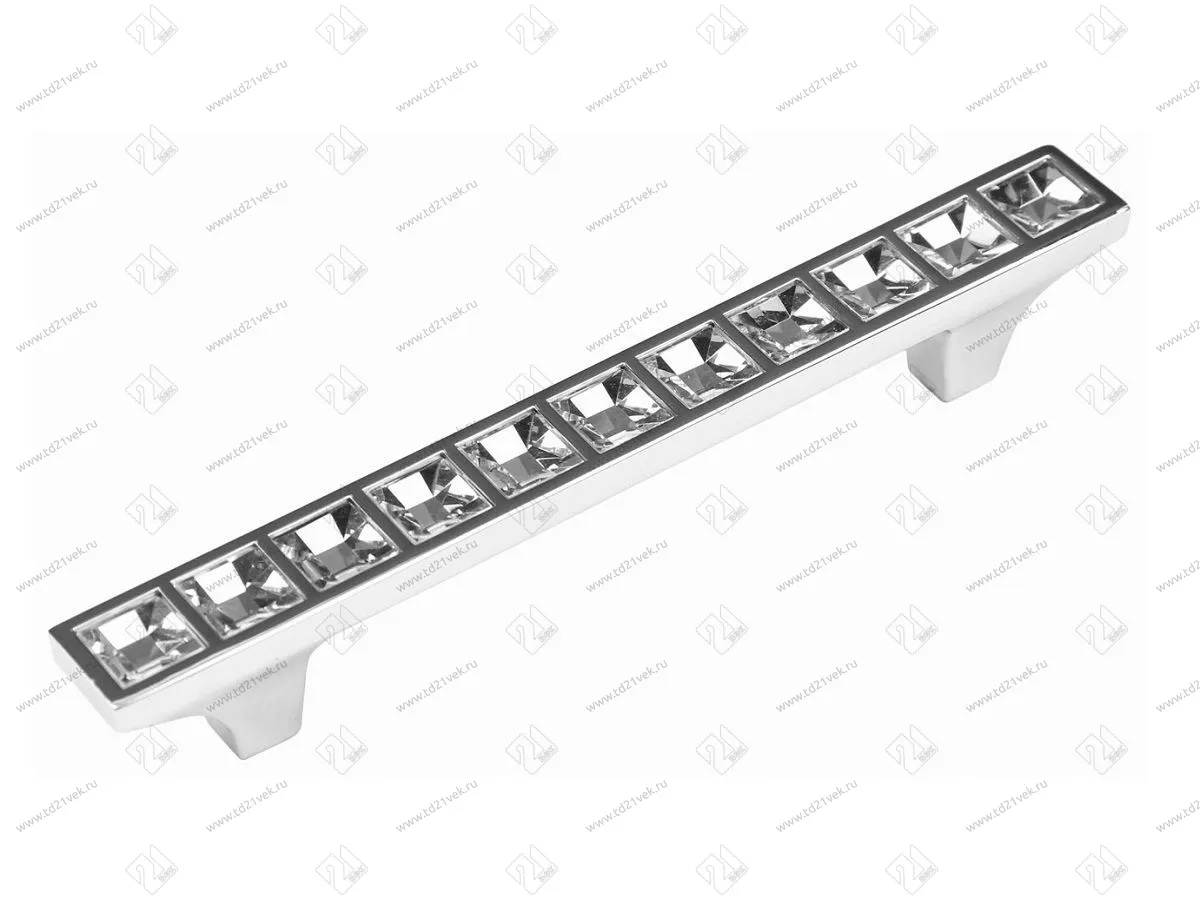 RS420CP.4/96 Ручка-скоба 96 мм с кристаллами, хром <24> 1