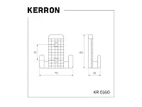 KR0160 AB Крючок античная бронза <60/360>