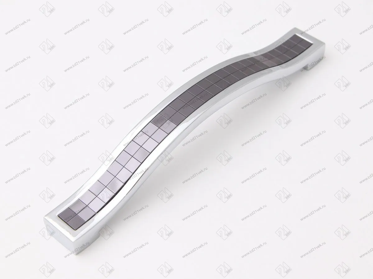 EBT-128-02-19 Скоба Metax 128 мм (хром/антрацит) <50/250> 1