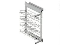 S-2181-C Винный шкаф в базу 400 мм, Starax, направляющие Blum Tandem, (260х470х640 мм), с доводчиком, левая