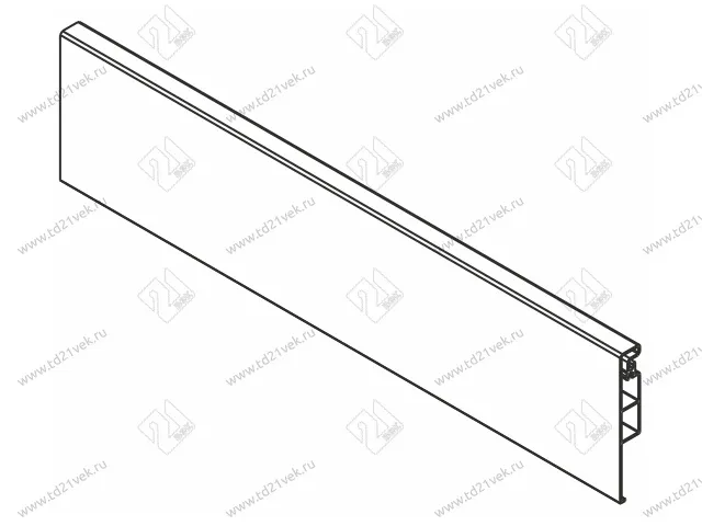 Передняя панель внутреннего ящика Dragon-Pro, L1100 мм, белый 2