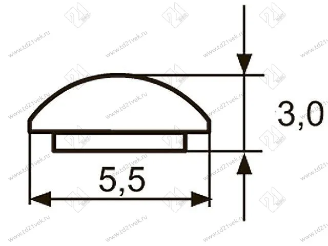 Декор "Sal-M53" <5,5мм>(мат.хром) <200/1000> 2