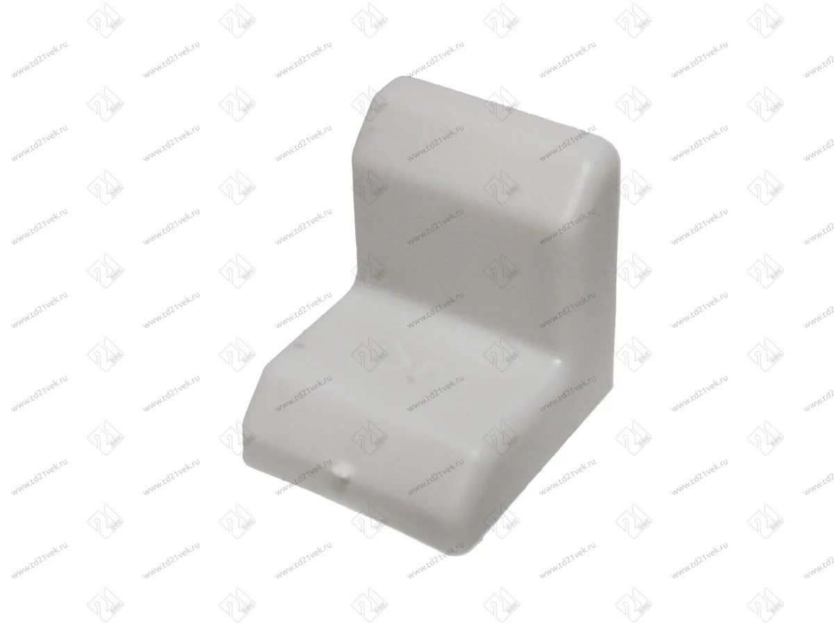 Уголок крепежный 21*21 мм с крышкой, 029.12 серый <250/2000> 1