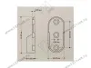 Штангодержатель овальный FLDCNK15H30008  H30*15мм 3отв.(никель) <500/1000> превью 2