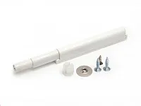 AMF11/W Упор-защелка фасада c толкателем push-to-open и магнитом белый <50/600>