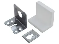 Навес мебельный L-образный, 45х35х50 мм, белый