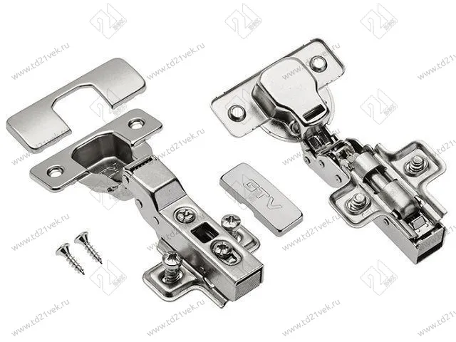 ZM-ECHC08BEO Петля полунакладная  PRESTIGE самозакрывающаяся без еврошурупа <100> 1