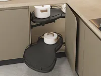 S-3103-A Волшебный угол "Лепесток" в базу 400 мм, Starax, (800х400х600 мм), левый, антрацит