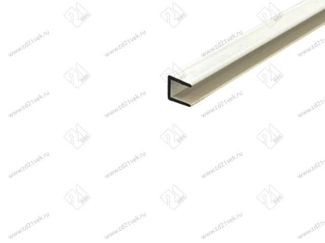 Планка БЕЛАЯ торцевая алюм. для стеновых панелей 4 мм (П)  1010  L=600 <100>  матовая 1