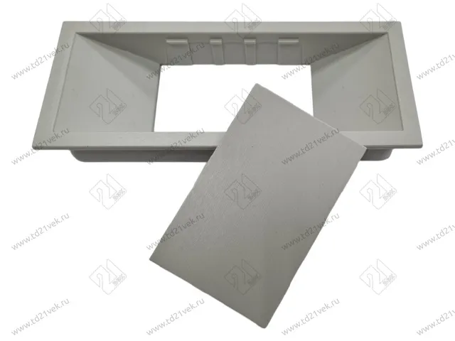 Заглушка кабель-канала, 156х66х22мм, светло-серый 2