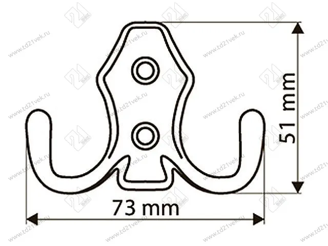 Крючок ОСКАР 13.104-08 Фико (антик. бронза) <50/600> 2
