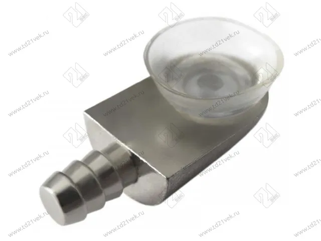 P002NP.58 Полкодержатель с вакуумной присоской из пвх для стекла, никель (100/500) <5000> 1