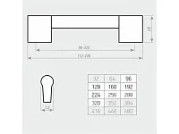 Ручка С29 (320 мм) черный (матовый RAL 9005) <150>
