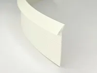 Уплотнительный гибкий плинтус для столешницы Аврора 9мм, 1 бобина 5м, белый