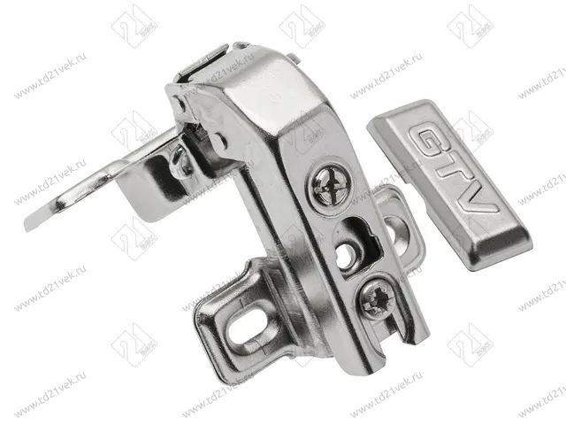 ZP-KTK90H6BE Петля угловая 90° GTV короткое плечо с ответ. планкой Н=6 без евровинта <100> 1