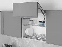 S-5171-C-18-1 Сушилка для посуды с поддоном, 450 мм, для 18 ДСП, Starax, 414х295-345 мм, хром (комплект посудосушителей)