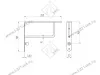 Кронштейн хромированный, сталь, прямоугольный SH-021-01 <20> превью 2