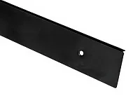 Планка торцевая универсальная, 38 мм, алюминий, черный